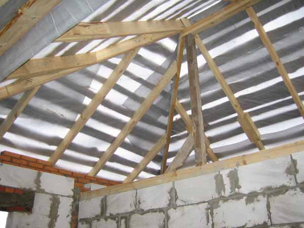 Крыша для дома - вид изнутри Крыша для дома - вид изнутри