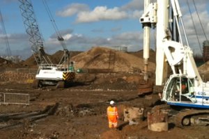 работы нулевого цикла, забивка свай