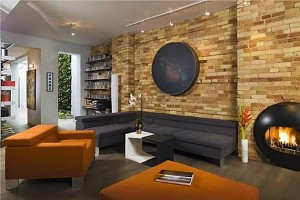 натуральный камень в интерьере