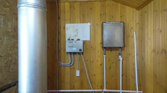  Котел с баком для воды в баню