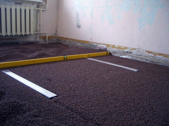 Стяжка пола с керамзитом