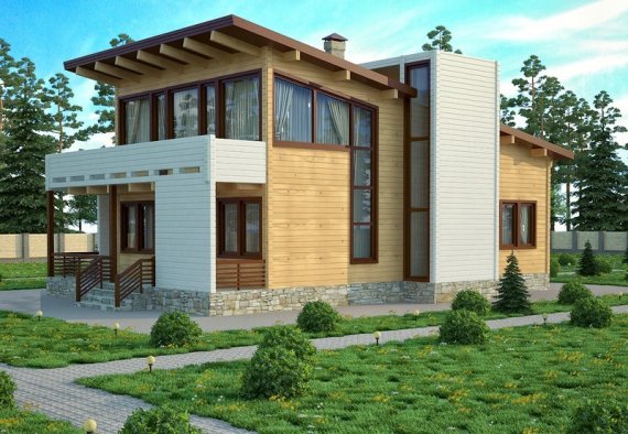Деревянные дома в стиле хай-тек: их привлекательность