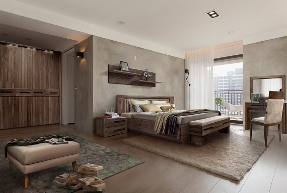 Мебель для спальни в стиле лофт