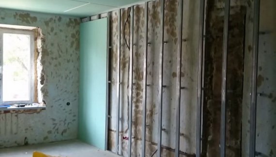 Обшиваем комнату гипсокартоном