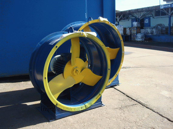 Технические характеристики осевых вентиляторов