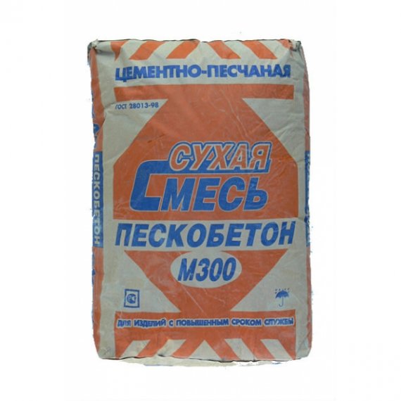 Область применения пескобетона марки М30