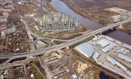 В Тюмени открыто движение по новому «Совмещённому» мосту через реку Туру