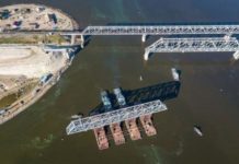 На строительстве нового железнодорожного моста через Дон завершён монтаж пролётов