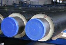 Труба стальная в ППУ изоляции с защитной оболочкой из ПЭ полиэтилена