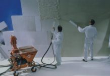 Оштукатуривание стен машинным способом