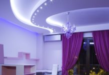 Технология установки натяжных потолков