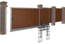 Установка откатных ворот