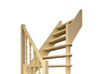 Деревянные лестницы на второй этаж: преимущества готовых конструкций