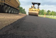 Технология укладки асфальтной крошки