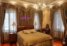 Ламбрекены для штор и уход за ними