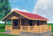 Летние бани из бруса: особенности конструкции