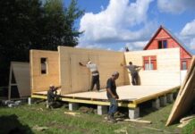 Этапы строительства дачного домика