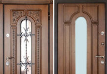 Накладка на входную дверь со стеклом: как установить