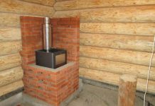 Как выложить кирпич вокруг печки в бане?