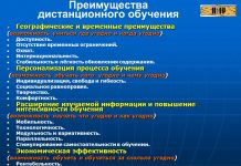 Преимущества дистанционного образования