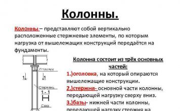 Несущие колонны: характеристики и использование