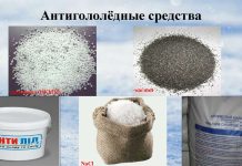 Состав антигололедных реагентов
