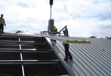 Монтаж кровельных сэндвич панелей