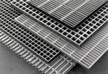 Решетчатый металлический настил