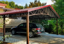 Двускатный навес: практичное решение для вашего двора